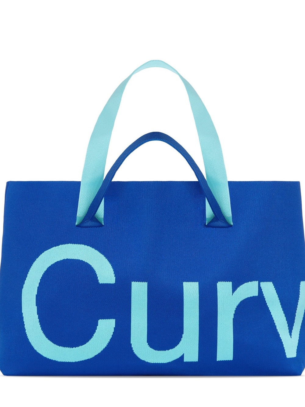 Curves by Sean Brown Curves Perforated Knit Tote- Azure